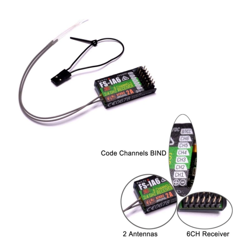 Drone Rc Battery - Flysky FS-IA6 Empfänger 6CH Dual Antenne
