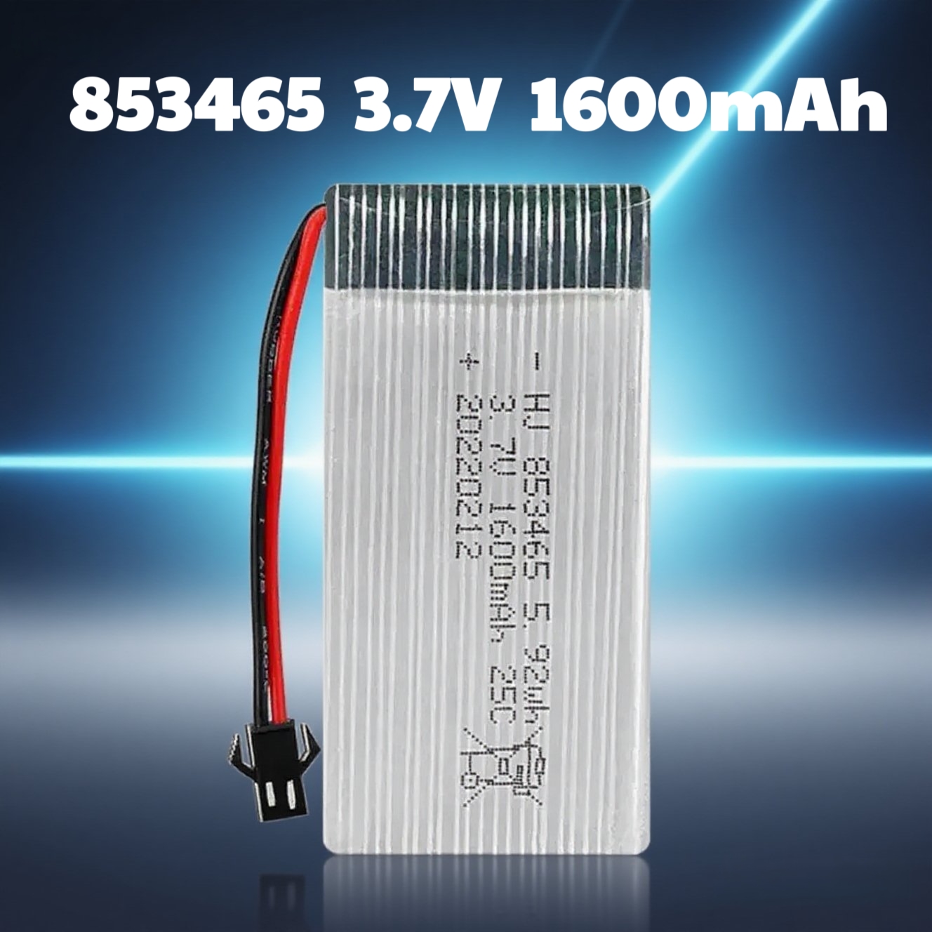 Drone Aircraft Jjrc - 853465 Modellflugzeug-Akku 3,7 V 1600 mAh