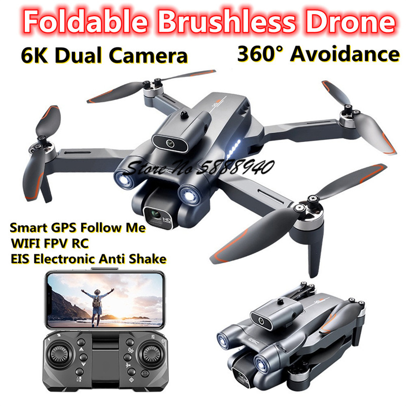 Drone Rc S1S - 6K Optischer Fluss Bürstenlose Faltbare Ferngesteuerte