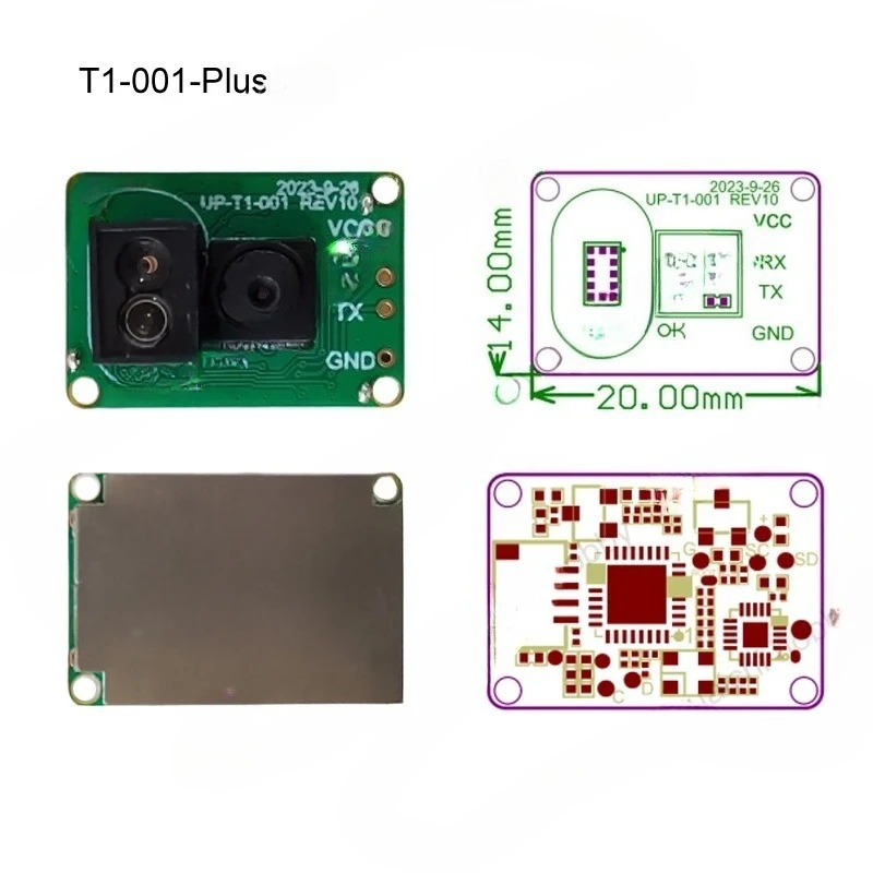 Rc Drone Uav - 1 Stück UP-T1-001-Plus Optischer Fluss-Sensor Entfernungsmessmodul