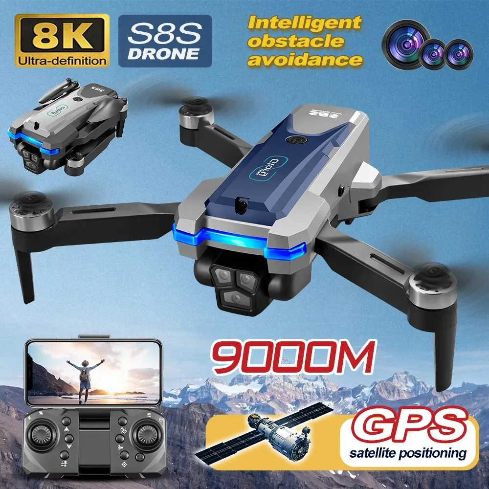 Drone Rc Gps - S8s gps drohne 5g wifi 8k