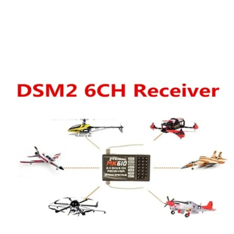 DSM2 MK610 AR6100 2,4G 6CH RC  – Drone Rc Battery Bewertung und Preis