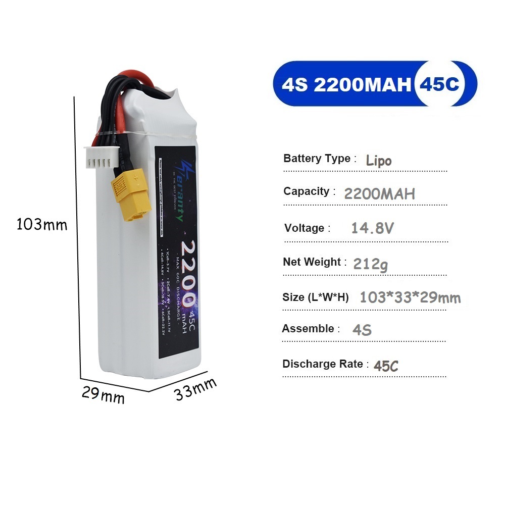 4S LiPo Batterie 14,8 V 1500 m – Drone Carrera Rc Bewertung und Preis