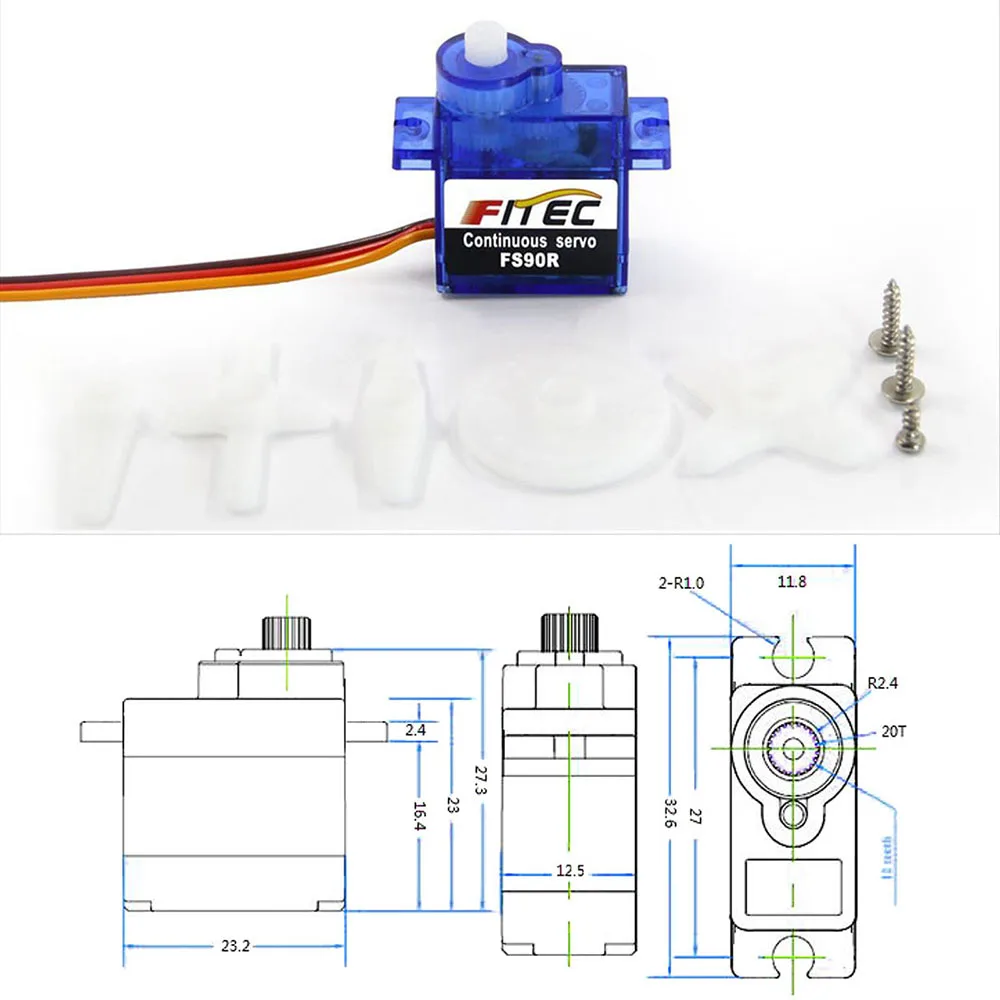 Feetech Mini FS90R Micro Servo – Drone Rc Aircraft Bewertung und Preis