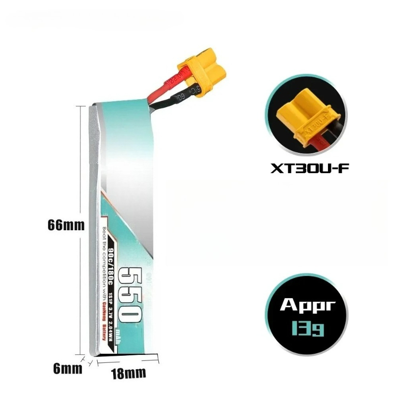 550 mAh 3,7 V für EMAX NanoHaw – Drone Ls Rc Bewertung und Preis