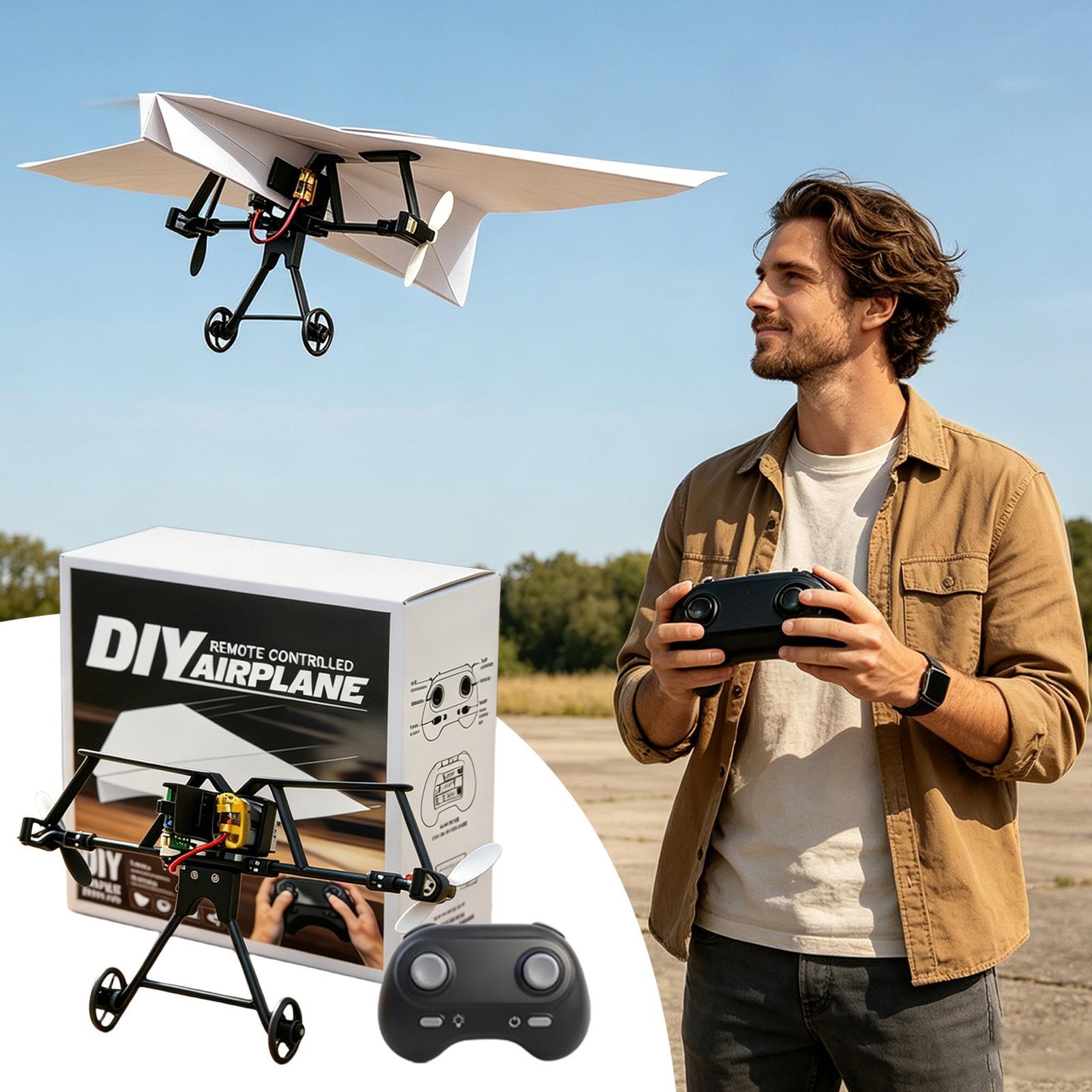 DIY RC Papierflugzeug-Bausatz  – Drone Rc Aircraft Bewertung und Preis