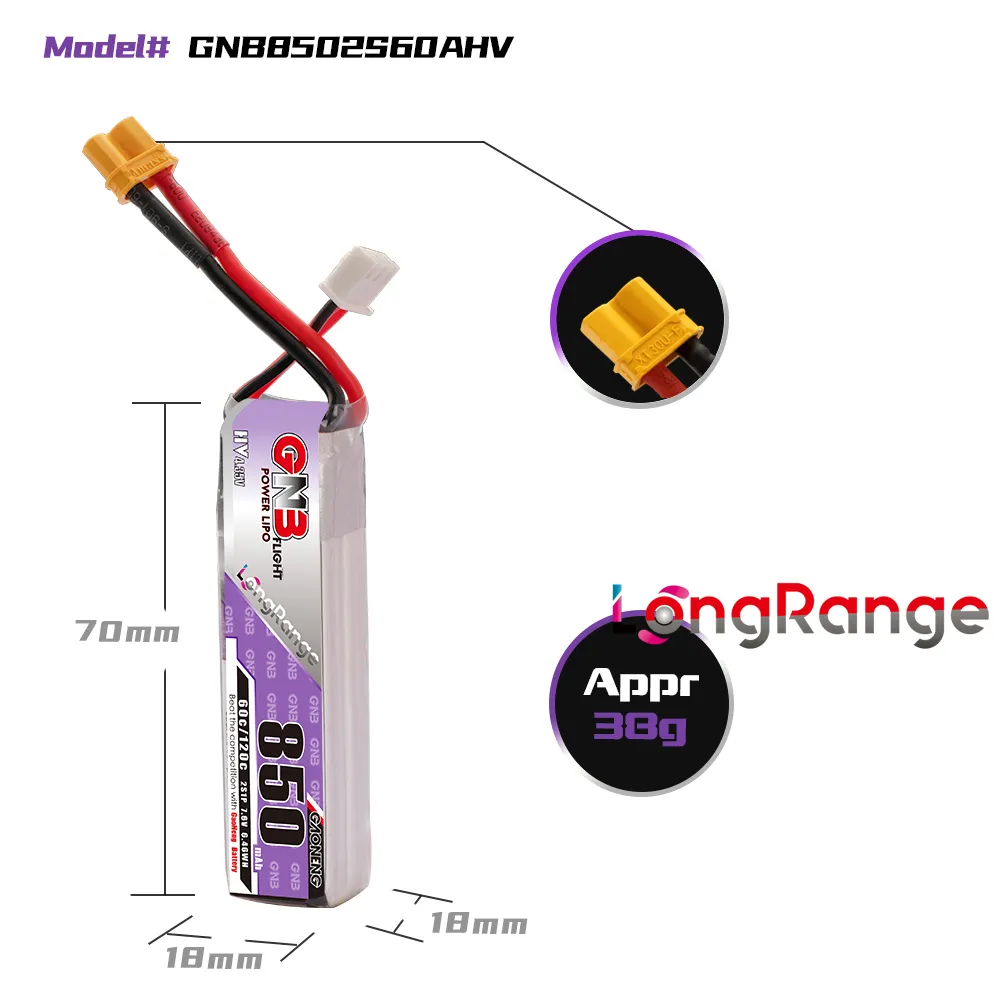 GAONENG GNB LiPo-Akku 850 mAh  – Drone Carrera Rc Bewertung und Preis
